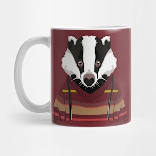 badger potrait Mug